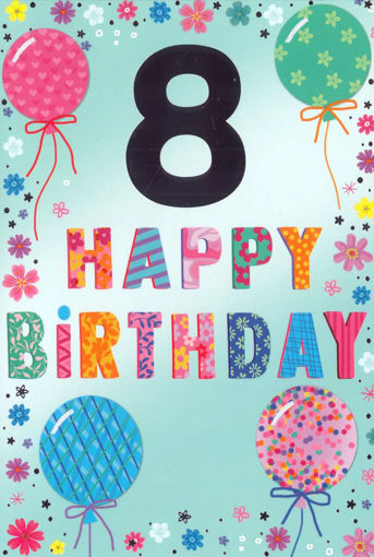 Picture of 8 HAPPY BIRTHDAY CARD
